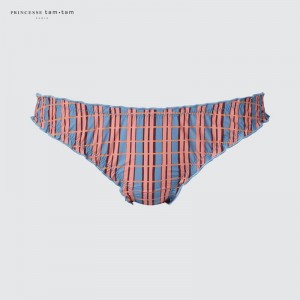 Uniqlo Midi Knickers (Print) Women Underwear Blue US | POVN-14792