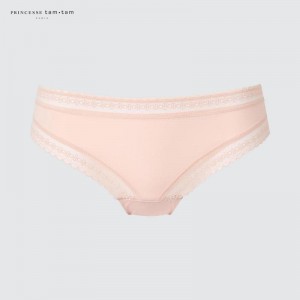 Uniqlo Midi Knickers Women Underwear Pink US | EKWB-46197