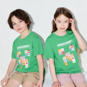 Uniqlo Minecraft UT Graphic Kids' T-Shirt Green US | JBHC-76310