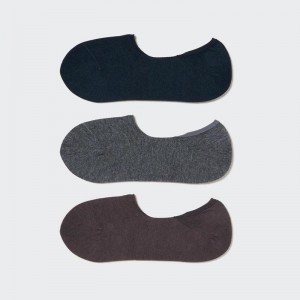 Uniqlo No-Show (3 Pairs) Women Socks Tights Navy US | VJBT-47036