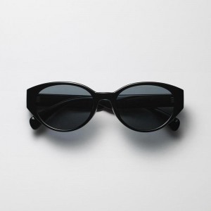 Uniqlo Oval Cat Women Sunglasses Dark Grey US | IQAR-78103