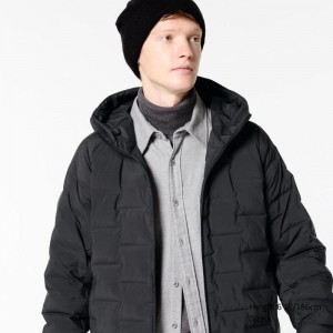 Uniqlo PUFFERTECH Men Parka Black US | RBVG-39158