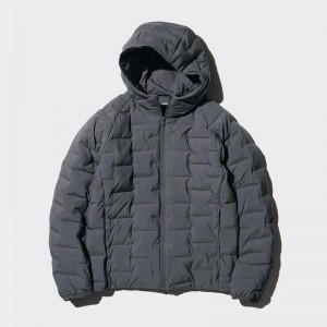 Uniqlo PUFFERTECH Men Parka Dark Grey US | QOKZ-85073