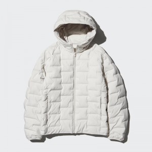 Uniqlo PUFFERTECH Men Parka Off White US | XEQG-56182