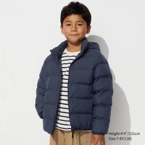 Uniqlo PUFFERTECH Washable Kids' Parka Navy US | LSJP-31086