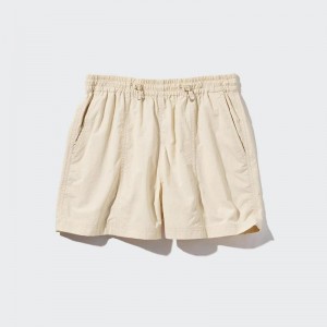 Uniqlo Parachute Women Shorts Natural US | ABIT-04972