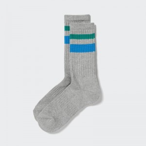 Uniqlo (Pile Lined) Men Socks Grey US | CUJT-80324