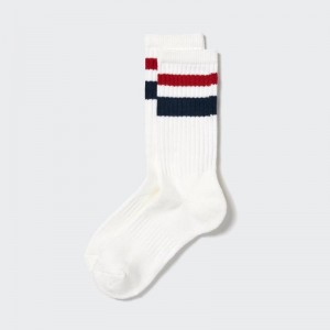 Uniqlo (Pile Lined) Men Socks Off White US | LATU-59248