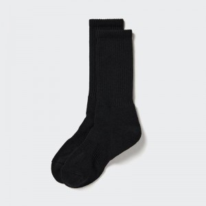 Uniqlo (Pile) Men Socks Black US | BZAO-48036