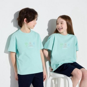 Uniqlo Pokémon: A New Adventure UT Graphic Kids' T-Shirt Green US | YIBE-37961