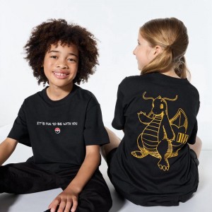 Uniqlo Pokémon Sketch UT Graphic Kids' T-Shirt Black US | DKOX-24786