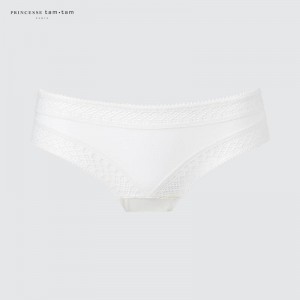 Uniqlo Princesse tam tam Hipster Women Briefs Off White US | YUCQ-18602