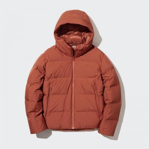 Uniqlo Seamless Down (3D Cut) Men Parka Orange US | ZQOK-63489