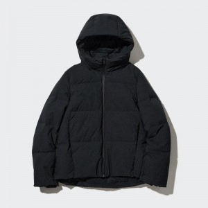 Uniqlo Seamless Down Women Parka Black US | TZSV-96280