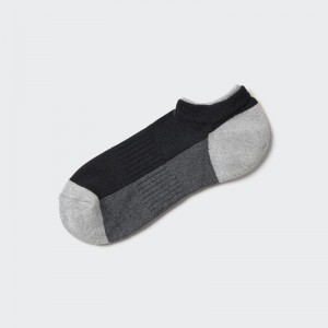 Uniqlo Short (Contrast) Men Socks Black US | DKPV-18957