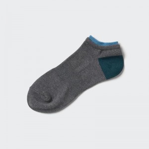 Uniqlo Short (Layered) Men Socks Dark Grey US | HGSD-92583