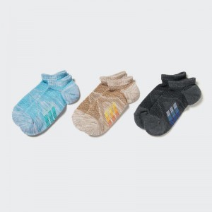 Uniqlo Short (Mesh, 3 Pairs) Kids' Socks Blue US | LYMU-18609