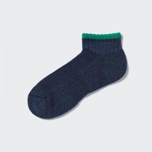 Uniqlo Short (Pile Lined) Men Socks Blue US | AZQE-58432