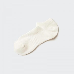 Uniqlo Short (Pile, Mesh) Men Socks White US | RQOK-13972