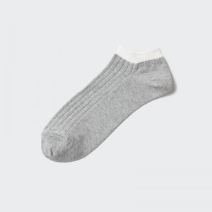 Uniqlo Short (Ribbed) Men Socks Grey US | JTDA-62580