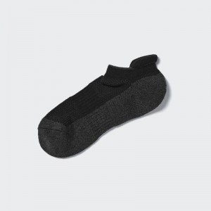 Uniqlo Short (Sports, Pile Lined) Men Socks Black US | SCOY-49721