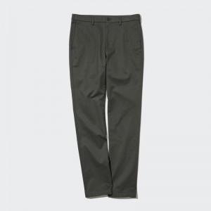 Uniqlo Slim Fit Men Chinos Olive US | IWML-68127