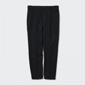 Uniqlo Smart Ankle (Cotton, Long) Men Trousers Navy US | PQHR-75690