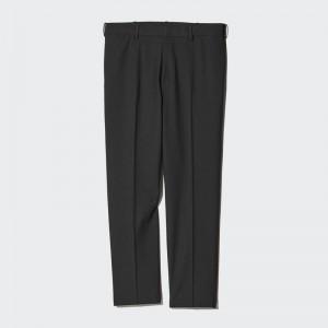 Uniqlo Smart Ankle (Long) Men Trousers Black US | PTYO-60798