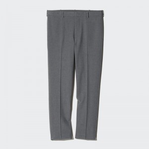 Uniqlo Smart Ankle (Long) Men Trousers Grey US | PHDC-25108