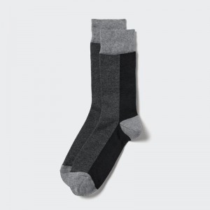 Uniqlo (Stripe) Men Socks Black US | HGZT-15268