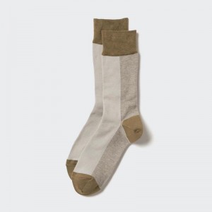 Uniqlo (Stripe) Men Socks Brown US | SYBN-30482