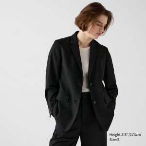 Uniqlo Tailored Women Jackets Black US | KAJB-57139