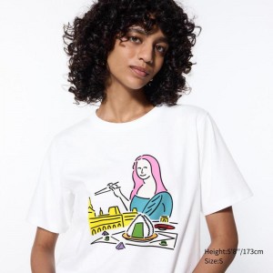 Uniqlo UTGP2024: Discoveries of the Louvre UT Graphic Women T-Shirts White US | ECOW-98641