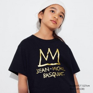 Uniqlo UT Archive NY POP ART Graphic Kids' T-Shirt Black US | ELIG-15938