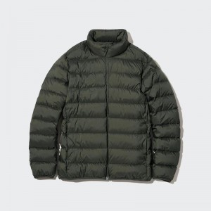 Uniqlo Ultra Light Down (3D Cut) Men Jackets Olive US | OZSU-86154