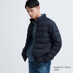 Uniqlo Ultra Light Down (3D Cut) Men Jackets Navy US | ZOFT-17023