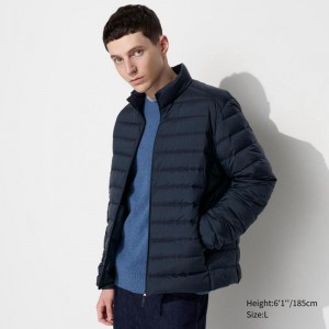 Uniqlo Ultra Light Down Men Jackets Navy US | QXJB-32094