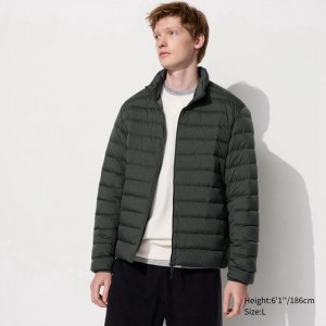 Uniqlo Ultra Light Down Men Jackets Olive US | IRAU-65027