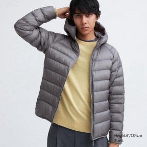 Uniqlo Ultra Light Down Men Parka Grey US | GVCE-23856