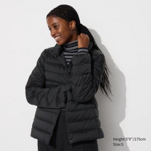 Uniqlo Ultra Light Down Women Jackets Black US | KATB-70382