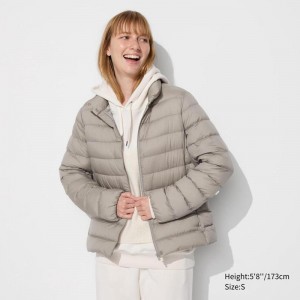 Uniqlo Ultra Light Down Women Jackets Grey US | FHOZ-63579