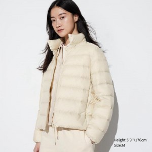 Uniqlo Ultra Light Down Women Jackets Off White US | JLQD-97135