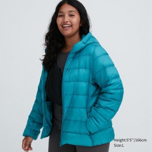 Uniqlo Ultra Light Down Women Parka Green US | LXOY-45689