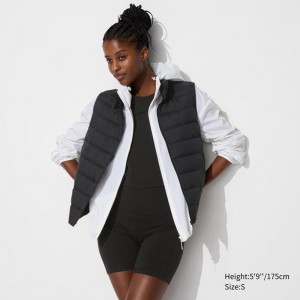 Uniqlo Ultra Light Women Down Vest Black US | ZUTJ-19806