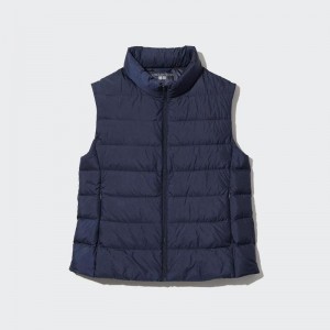 Uniqlo Ultra Light Women Down Vest Navy US | GJCT-71624