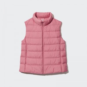 Uniqlo Ultra Light Women Down Vest Pink US | BGZQ-37520