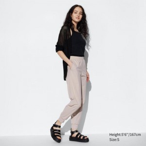 Uniqlo Ultra Stretch AIRism Women Joggers Natural US | UKTQ-32785