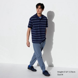 Uniqlo Ultra Stretch DRY-EX (Long) Men Joggers Blue US | YMUL-48257