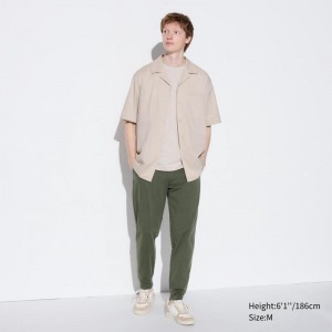 Uniqlo Ultra Stretch DRY-EX (Long) Men Joggers Olive US | OLEZ-13298