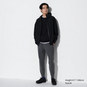 Uniqlo Ultra Stretch DRY-EX Men Joggers Dark Grey US | SEZN-21384